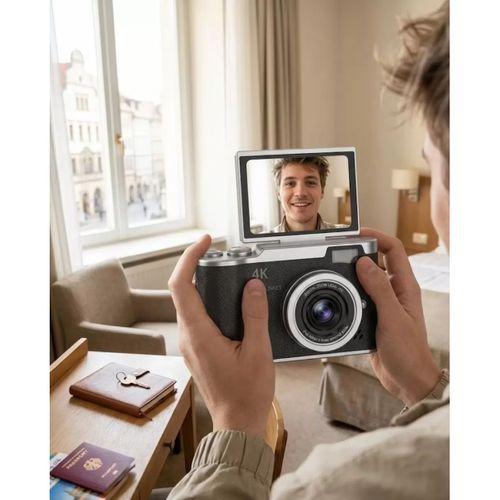 48 Mp 4k Dijital Kamera 8x Zoom Ve 180 Derece Ekran Yeni Başlayanlar İçin Uygun