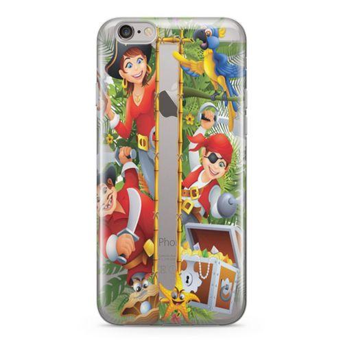 Apple iPhone 6 Plus - 6S Plus Kılıf Karayip Korsanları Arka Kapak Koruma Desenli Full Koruyucu