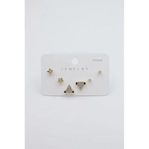 Çoklu Set Küpe - Altın