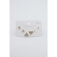 Çoklu Set Küpe - Altın