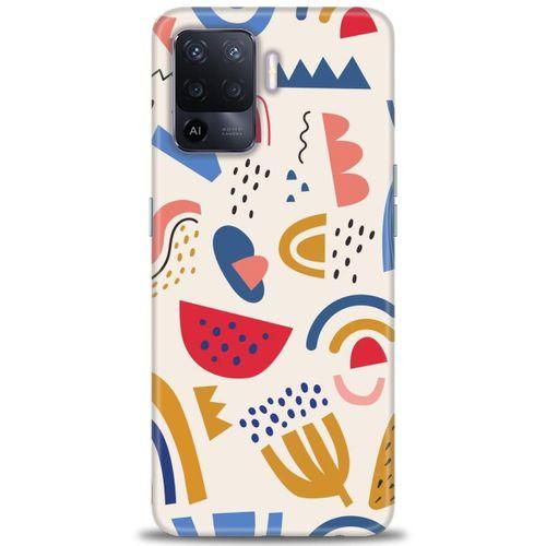 Oppo Reno 5 Lite Kılıf HD Baskılı Kılıf - Çizim + Tam Ekran Koruyucu