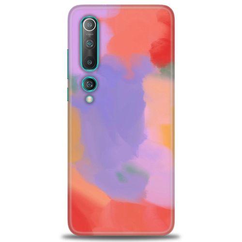 Xiaomi Mi 10 Kılıf HD Baskılı Kılıf - Kırmızı + Tam Ekran Koruyucu