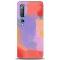 Xiaomi Mi 10 Kılıf HD Baskılı Kılıf - Kırmızı + Tam Ekran Koruyucu