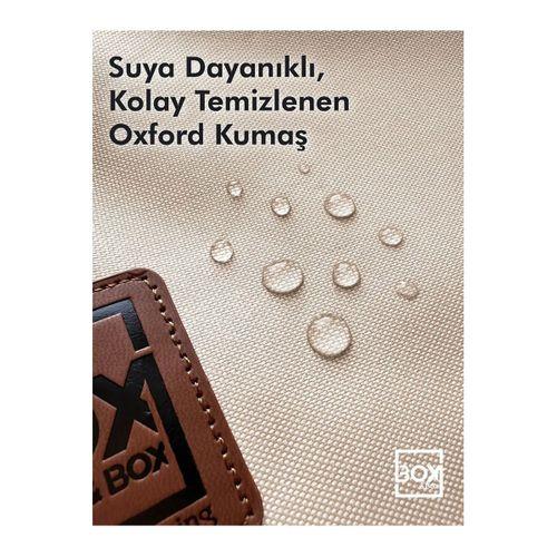 Box&Box Alüminyum Katlanabilir Kamp Sandalyesi, Piknik Sandalyesi, Taşıma Çantalı, Kumaş, Krem