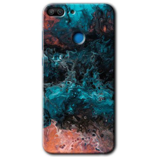 Honor 9 Lite Kılıf HD Desen Baskılı Arka Kapak - Liquid Colorfull