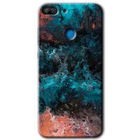 Honor 9 Lite Kılıf HD Desen Baskılı Arka Kapak - Liquid Colorfull