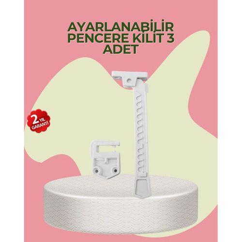 Cam Pencere Açılma Kontrol Kilidi Kolay Montaj 3’lü