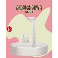 Cam Pencere Açılma Kontrol Kilidi Kolay Montaj 3’lü