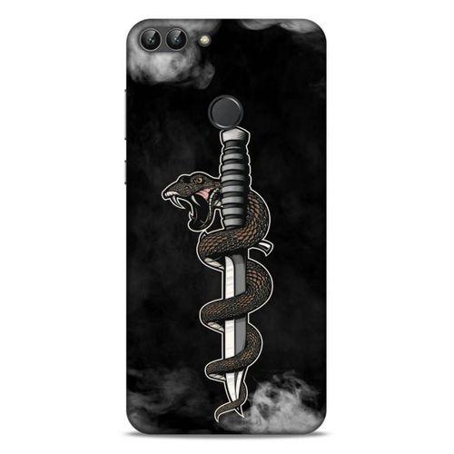 Lopard Huawei Psmart Uyumlu Kılıf Tattoo's (11) Tam Koruma Yılan Dövmesi