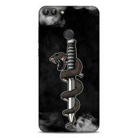 Lopard Huawei Psmart Uyumlu Kılıf Tattoo's (11) Tam Koruma Yılan Dövmesi