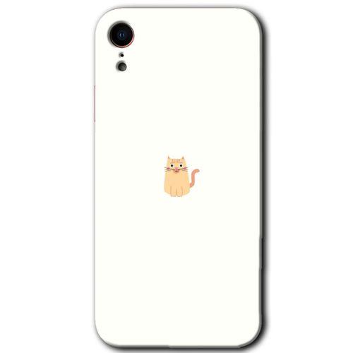 iPhone XR Kılıf Baskılı Kapak - Cat Minimalism +Tam Ekran Koruyucu