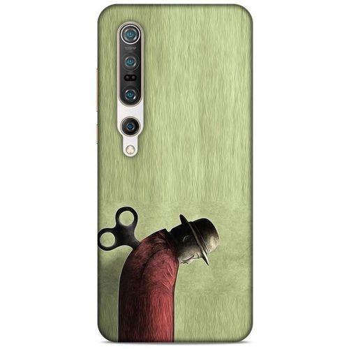 Xiaomi Mi 10 Pro Kılıf Depresyon (48) Bumper Kılıf Kahve Yeşil