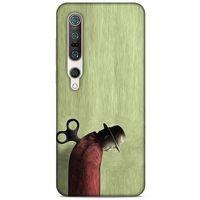 Xiaomi Mi 10 Pro Kılıf Depresyon (48) Bumper Kılıf Kahve Yeşil