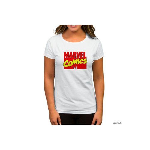Marvel Comics Beyaz Kadın Tişört
