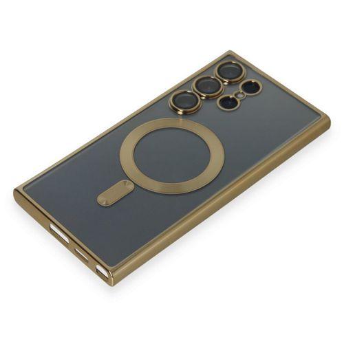 Samsung Galaxy S24 Ultra Kılıf Kross Magneticsafe Kapak - Gold