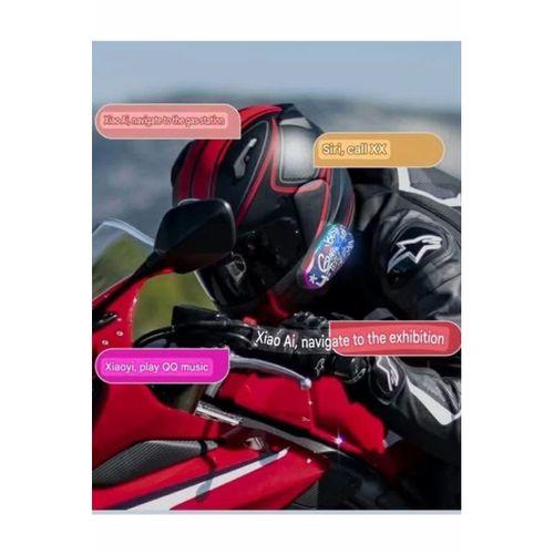 Helmet Graffiti Motor Kask Kulaklık Rgb Modlu Su Geçirmez 6.0 Bluetooth Intercom Yenı Model