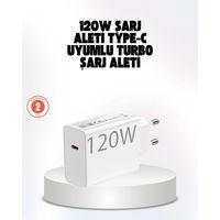120w Güçlü Hızlı Şarj Adaptörü Ve Type-c Kablo Seti – Güvenli Şarj Teknolojisi