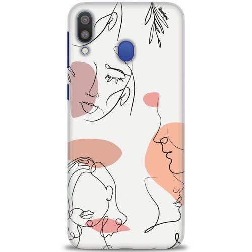 Samsung Galaxy M20 Kılıf HD Baskılı Kılıf - Silüetler + Tam Ekran Koruyucu