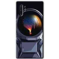 Galaxy Note 10 Plus Kılıf HD Desen Baskılı Arka Kapak - Astronot