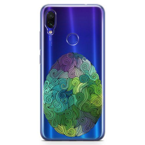 Xiaomi Redmi Note 7 Kılıf Tüylü Yumurta Arka Kapak Koruma Desenli Full Koruyucu