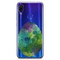 Xiaomi Redmi Note 7 Kılıf Tüylü Yumurta Arka Kapak Koruma Desenli Full Koruyucu