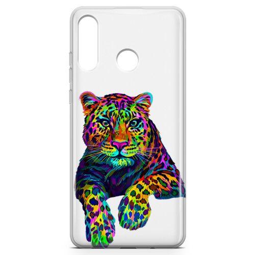 Huawei P30 Lite 2020 Kılıf Kaplan Colorful Arka Kapak Koruma Desenli Full Koruyucu