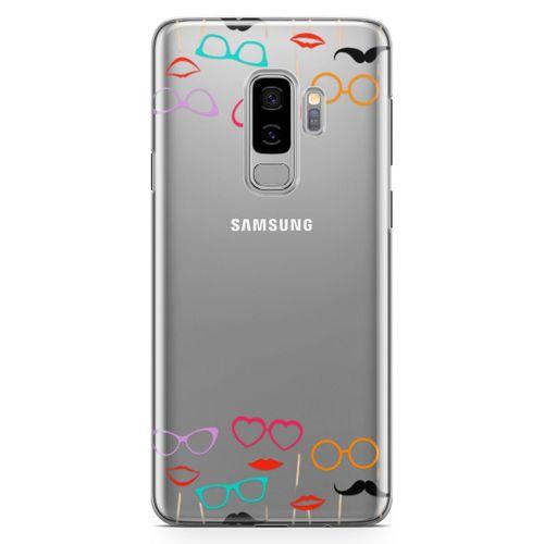 Samsung Galaxy S9 Plus Kılıf Cerceveler Arka Kapak Koruma Desenli Full Koruyucu