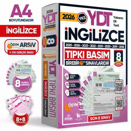 2026 YKS YDT İngilizce ÖSYM Çıkmış Soru Tıpkı Basım 8li Deneme Paketi Türkiye Geneli Video Çözümlü