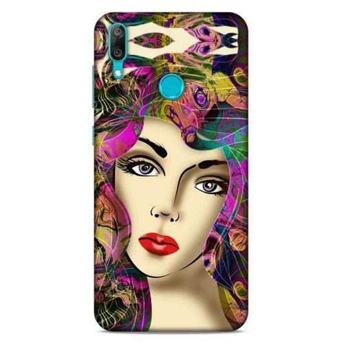 Lopard Huawei Y7 2019 Uyumlu Kılıf Sürreal Yüzler ♀ (17) Tasarım Kılıf Baskılı