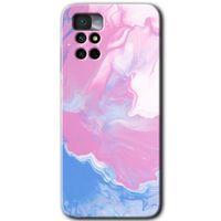 Redmi Note 11 4G Kılıf HD Desen Baskılı Arka Kapak - Liquid Lekeler Art + Kırılmaz Cam