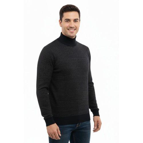 Erkek Yarım Balıkçı Kazak Çelik Örgü Regular Kalıp 5206B BGL-ST04853