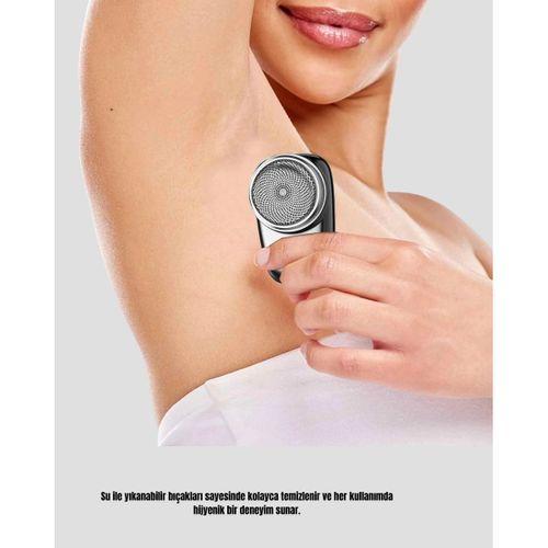 Şarjlı Mini Tıraş Makinesi – Hassas Ciltlere Uygun, Su İle Yıkanabilir, Kompakt Tasarım