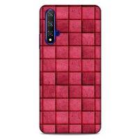Huawei P Smart S Y8P Kılıf Patchwork (29) Arka Koruma Kılıfı Pembe