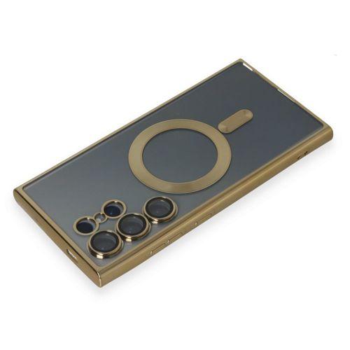Samsung Galaxy S24 Ultra Kılıf Kross Magneticsafe Kapak - Gold