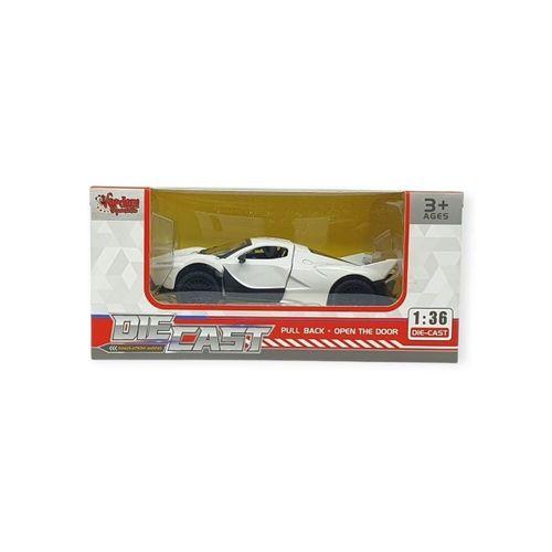 Çek Bırak Metal Arabalar 13 cm - SR2212- Beyaz