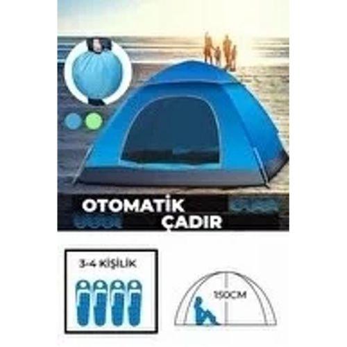 Otomatik Havada Açılan Su Geçirmez Çadır 4 Kişilik