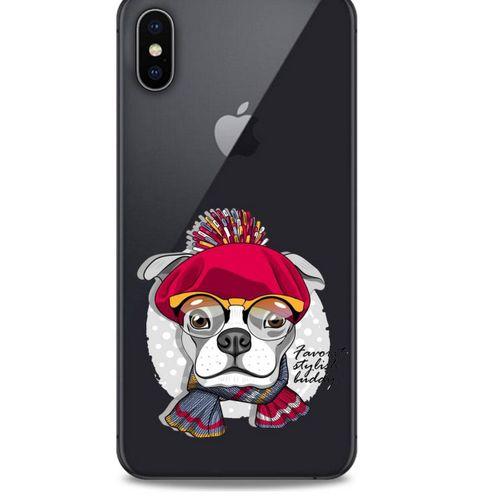 Zoologix (94) Apple iPhone XS Max Şeffaf Kılıf Silikon Desenli