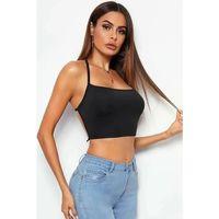 Kadın Sırtı Açık Siyah Belden Bağlamalı Crop Büstiyer