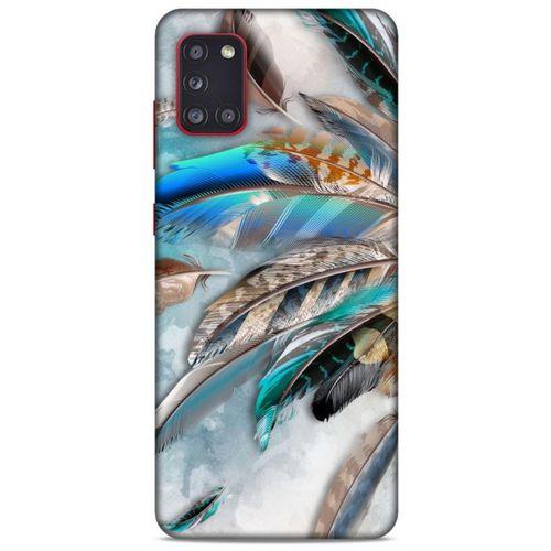 Samsung Galaxy A31 Kılıf Desenli Özel Seri Tüyler (30) Silicone Case