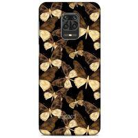 Xiaomi Redmi Note 9 Pro Kılıf Kelebek Etkisi (41) Tank Kılıf Bej Yeşil