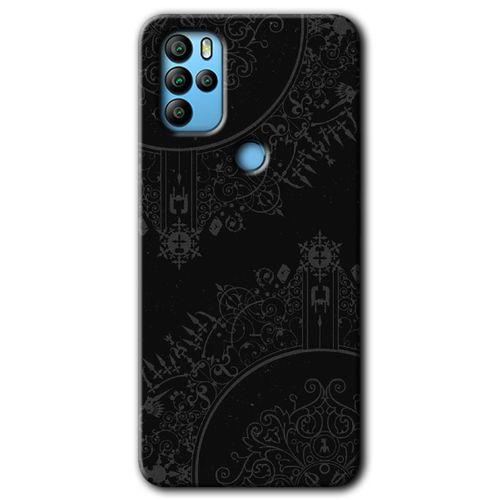 Omix X500 HD Baskılı Kılıf + 9D Tam Ekran Koruyucu - Siyah Mandala