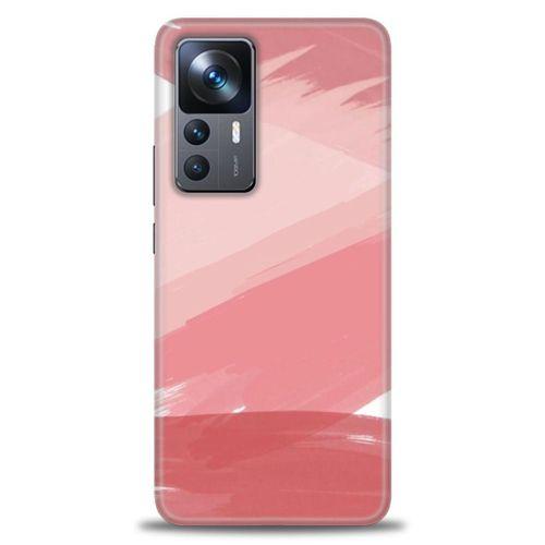 Xiaomi Mi 12T Pro Kılıf HD Baskılı Kılıf - Pembe Palet + Tam Ekran Koruyucu