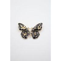 Kelebek Broş - Siyah