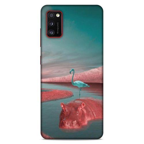 Lopard Samsung Galaxy A41 Uyumlu Kılıf Manipülasyon ☻ (21) Koruyucu Kapak Baskılı