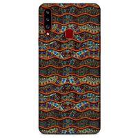 Samsung Galaxy A20s Kılıf Baskılı Özel Seri Taşlı (35) Fit Design Kılıf