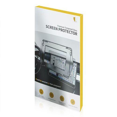 Tesla Yeni Model Y 2in1 Araç Multimedya Ekran Koruyucu Uygulama Aparatlı Zore Premium Temperli Cam Ekran Koruyucu