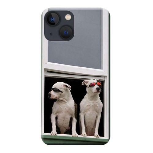 iPhone 13 Mini Uyumlu Kılıf Artist Köpekler Baskılı Esnek TPU Silikon