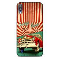 Retro (12) Desen Koruyucu Silikon Renkli Samsung Galaxy M10 Kılıf