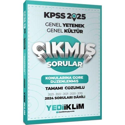 2025 KPSS Genel Yetenek Genel Kültür Konularına Göre Düzenlenmiş Tamamı Çözümlü Çıkmış Sorular Yediiklim Yayınları