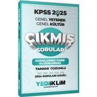 2025 KPSS Genel Yetenek Genel Kültür Konularına Göre Düzenlenmiş Tamamı Çözümlü Çıkmış Sorular Yediiklim Yayınları